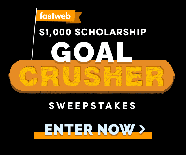 Fastweb $1,000 Goal Crusher Sweepstakes