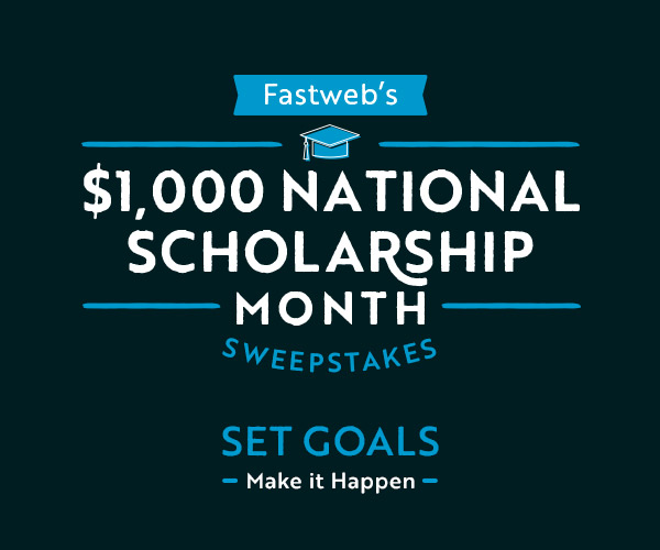$1,000 National Scholarship Month Sweepstakes