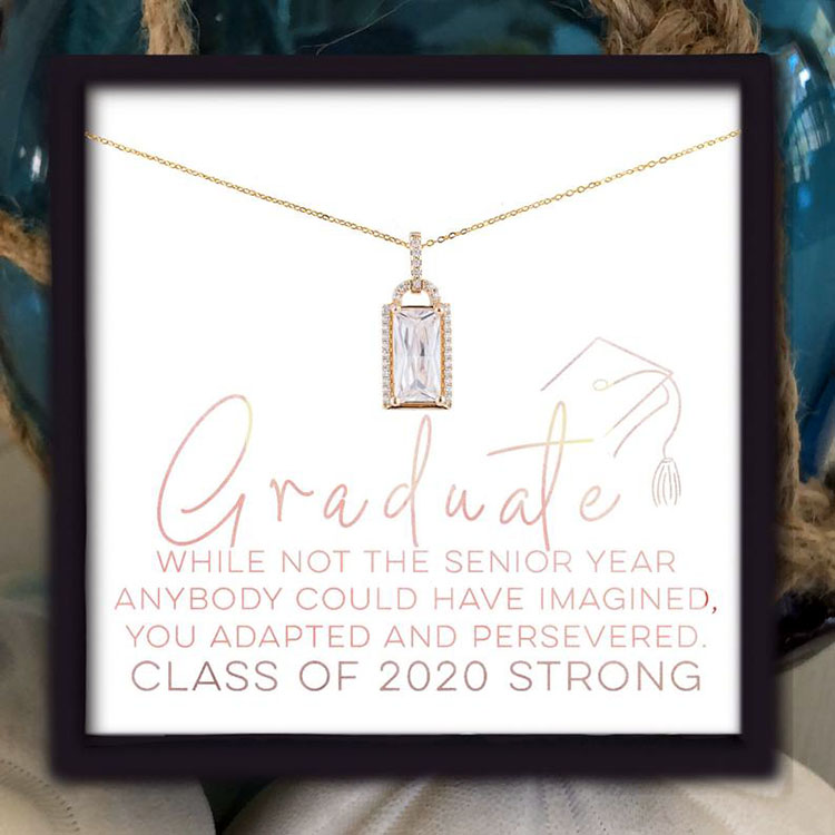 necklace with motivational message