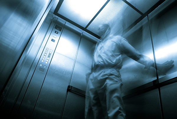 ghost in elevator
