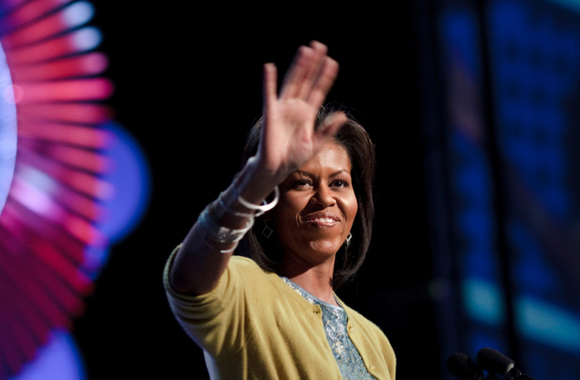 Michelle Obama Backs New College Site